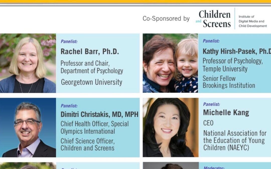 Screens in the First Five Years: What We Need to Know and Do